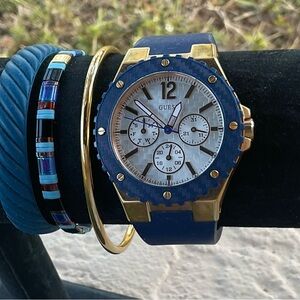 Guess Blue and Gold Women's Watch